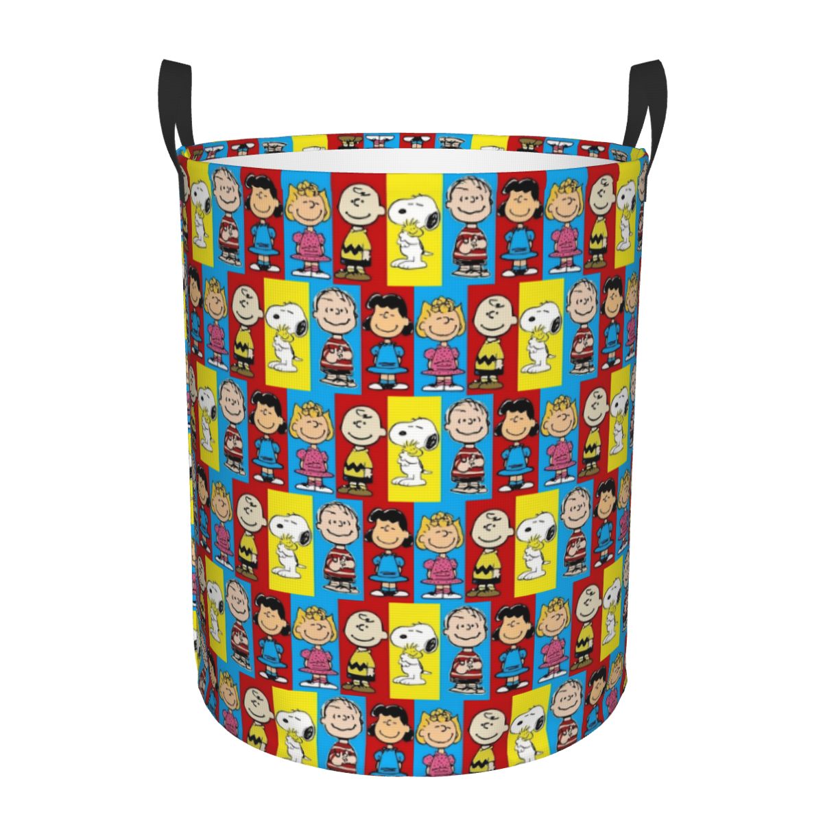 Women Accessories Hamper - ตะกร้าใส่ผ้าลายตารางหมากรุก S-Snoopy ตะกร้าเก็บของขนาดใหญ่ ลายการ์ตูนสุนัข สำหรับผู้ชายและผู้หญิง จัดระเบียบเสื้อผ้า