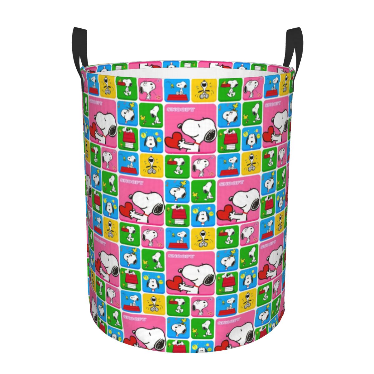 Women Accessories Hamper - ตะกร้าใส่ผ้าลายตารางหมากรุก ตะกร้าเก็บของขนาดใหญ่ ลายการ์ตูนสุนัข สำหรับผู้ชายและผู้หญิง จัดระเบียบเสื้อผ้า