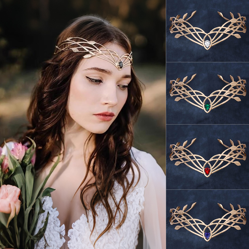 Women'S Accessories List - Luxury Tiaras Headbands สําหรับผู้หญิงคริสตัลมงกุฎเทพธิดาคอสเพลย์หน้าผากรอบเอลฟ์มงกุฎเจ้าสาวอุปกรณ์เสริมผม