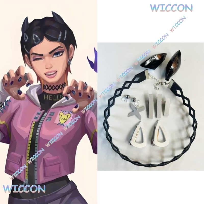 Women'S Accessories List - Valorant กานพลูคลิปคอต่างหูผีเสื้อคอสเพลย์อุปกรณ์เสริมเกมบทบาท Play Party อะนิเมะตกแต่งผมฮาโลวีน