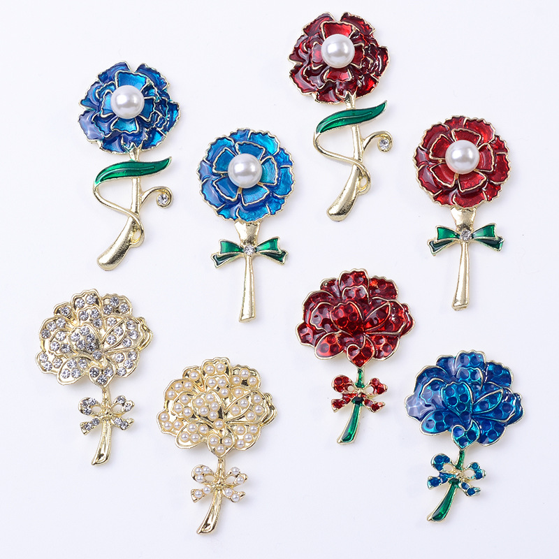 Women Accessories Dropshipping - อุปกรณ์ตกแต่งโลหะผสมสำหรับงาน DIY สร้อยคอเสื้อสเวตเตอร์ผู้หญิง ประดับเพชร ไข่มุก หยดน้ำมัน