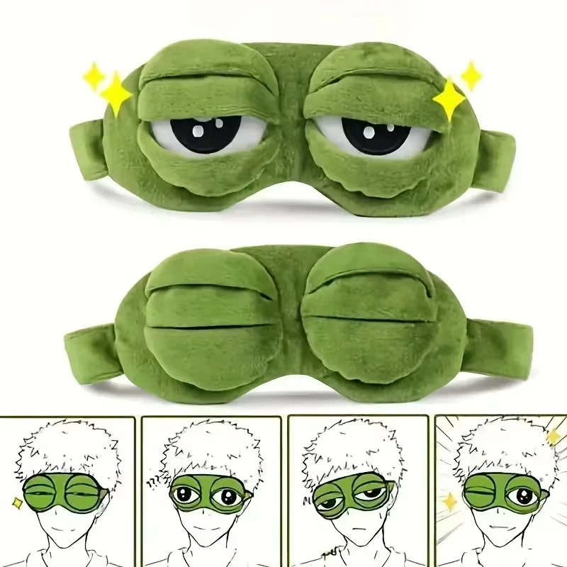 Women'S Accessories List - หน้ากากตาแบบรูปกบ เกมปาร์ตี้ หน้ากากตาตลก การ์ตูนตุ๊กตาขนนุ่ม เครื่องประดับผมสุดฮิต ผ้าปิดตาแบบพกพา