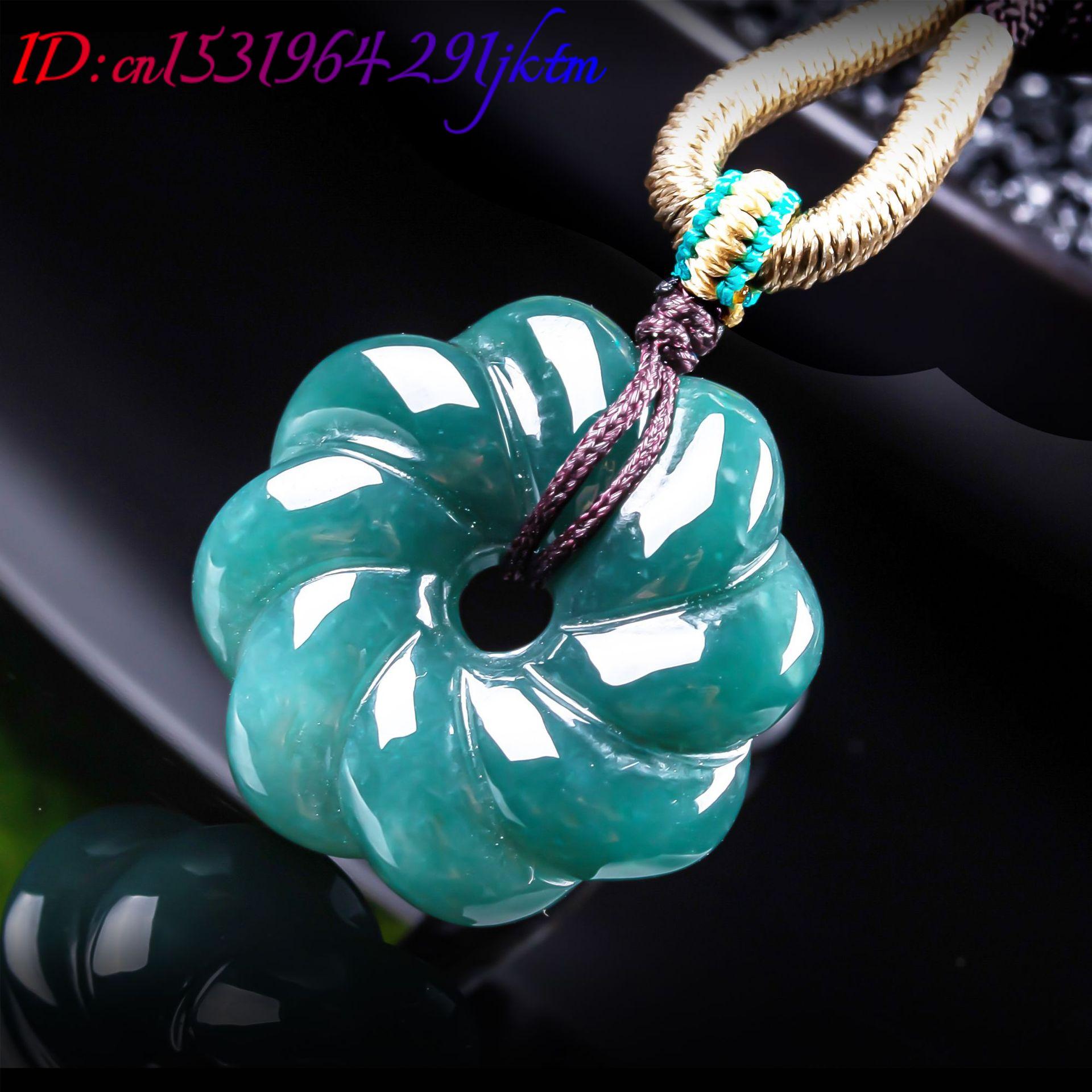 จี้สร้อยคอหยกพม่าแท้รูปดอกไม้  - Woman Accessory บทวิจารณ์และราคา