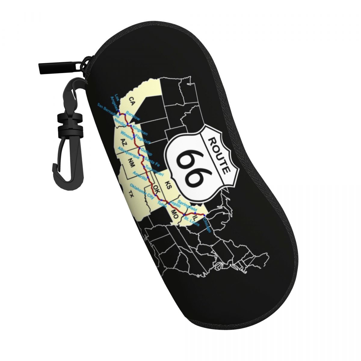 กล่องใส่แว่นตาลายแผนที่ Route  - Women Accessories Usa บทวิจารณ์และราคา