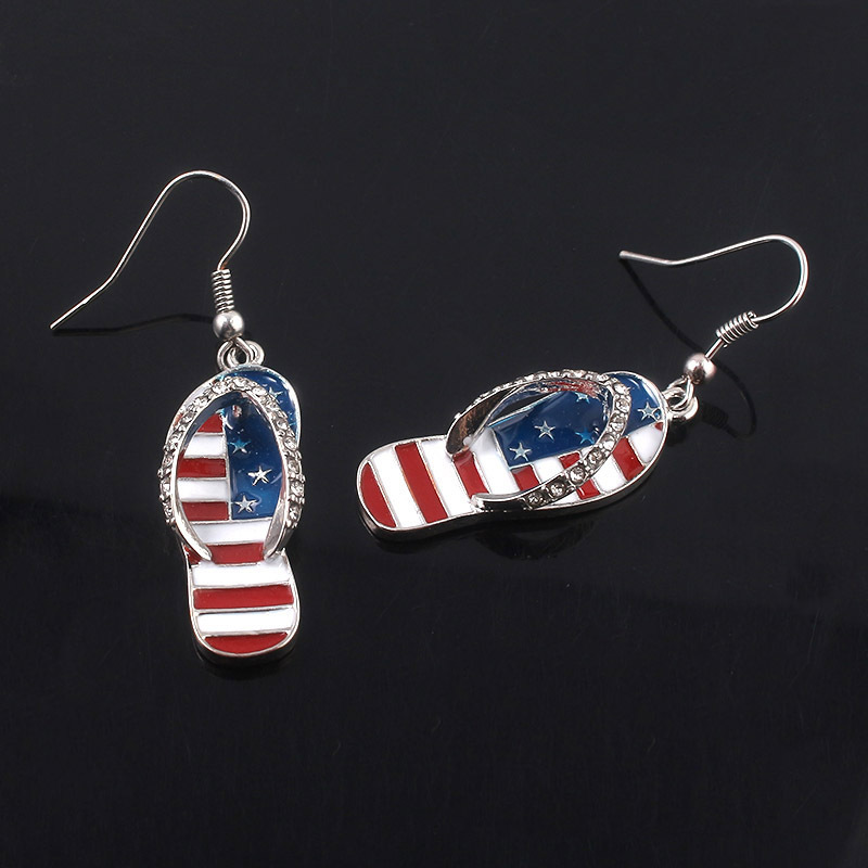 American Flag ต่างหู USA Drop  - Women Accessories Usa บทวิจารณ์และราคา
