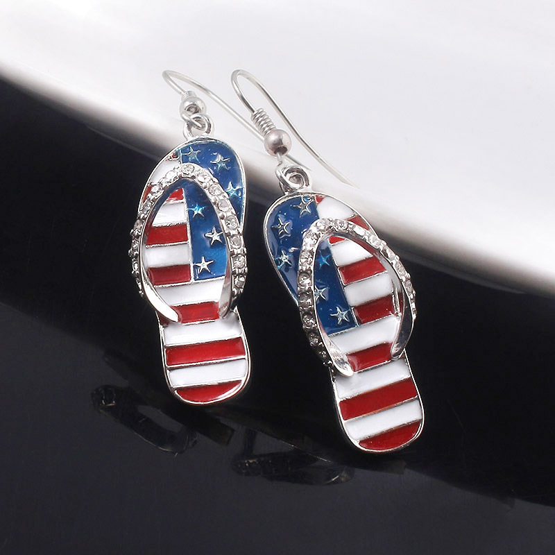 American Flag ต่างหู USA Drop  - Women Accessories Usa บทวิจารณ์และราคา