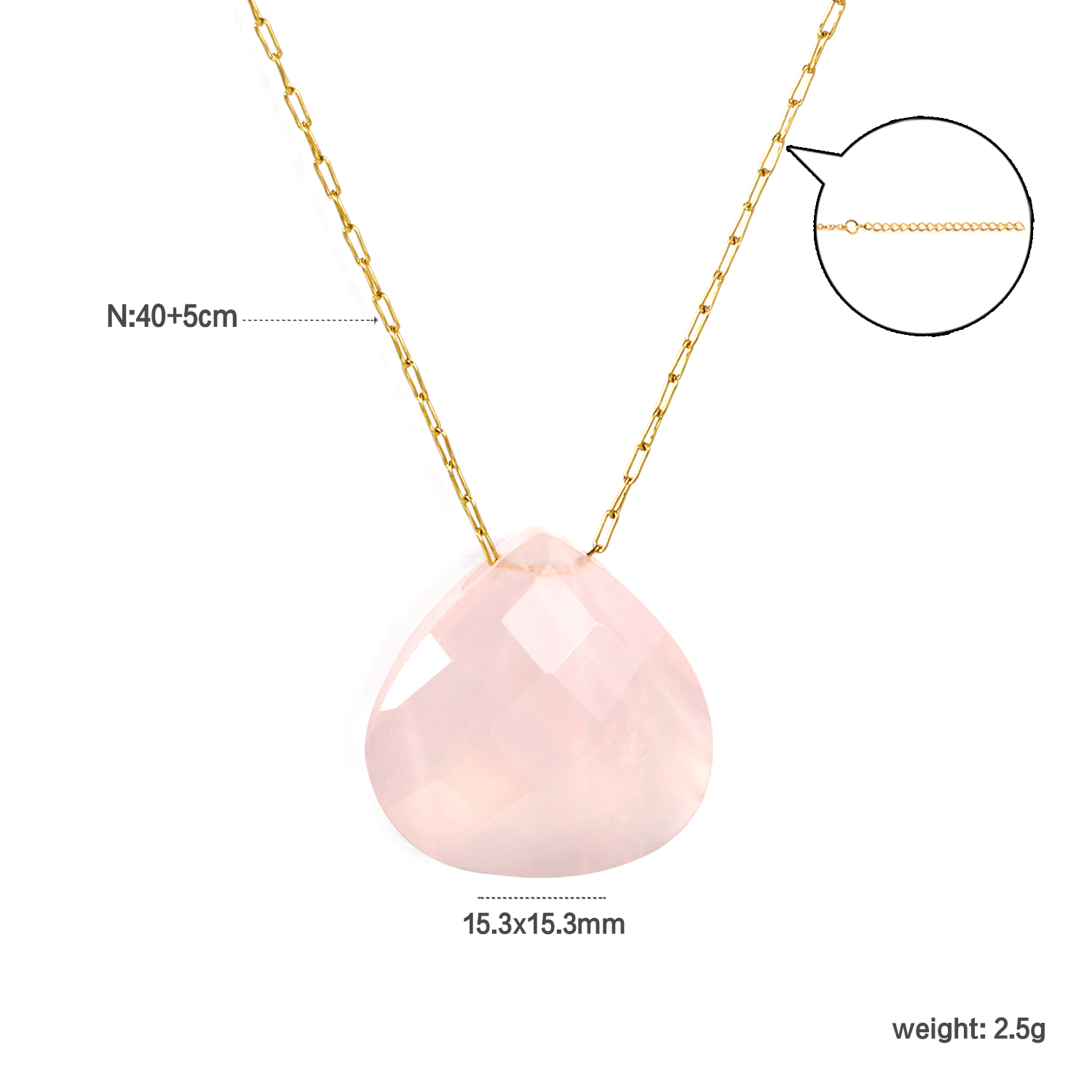 สร้อยคอพลอยรูปไข่สไตล์วินเทจพร - Charm Necklace Dainty บทวิจารณ์และราคา