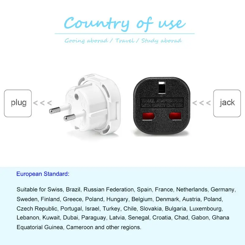 UK ไปยัง EU ยูโรไฟฟ้า Travel A - Women Accessories In Uk บทวิจารณ์และราคา