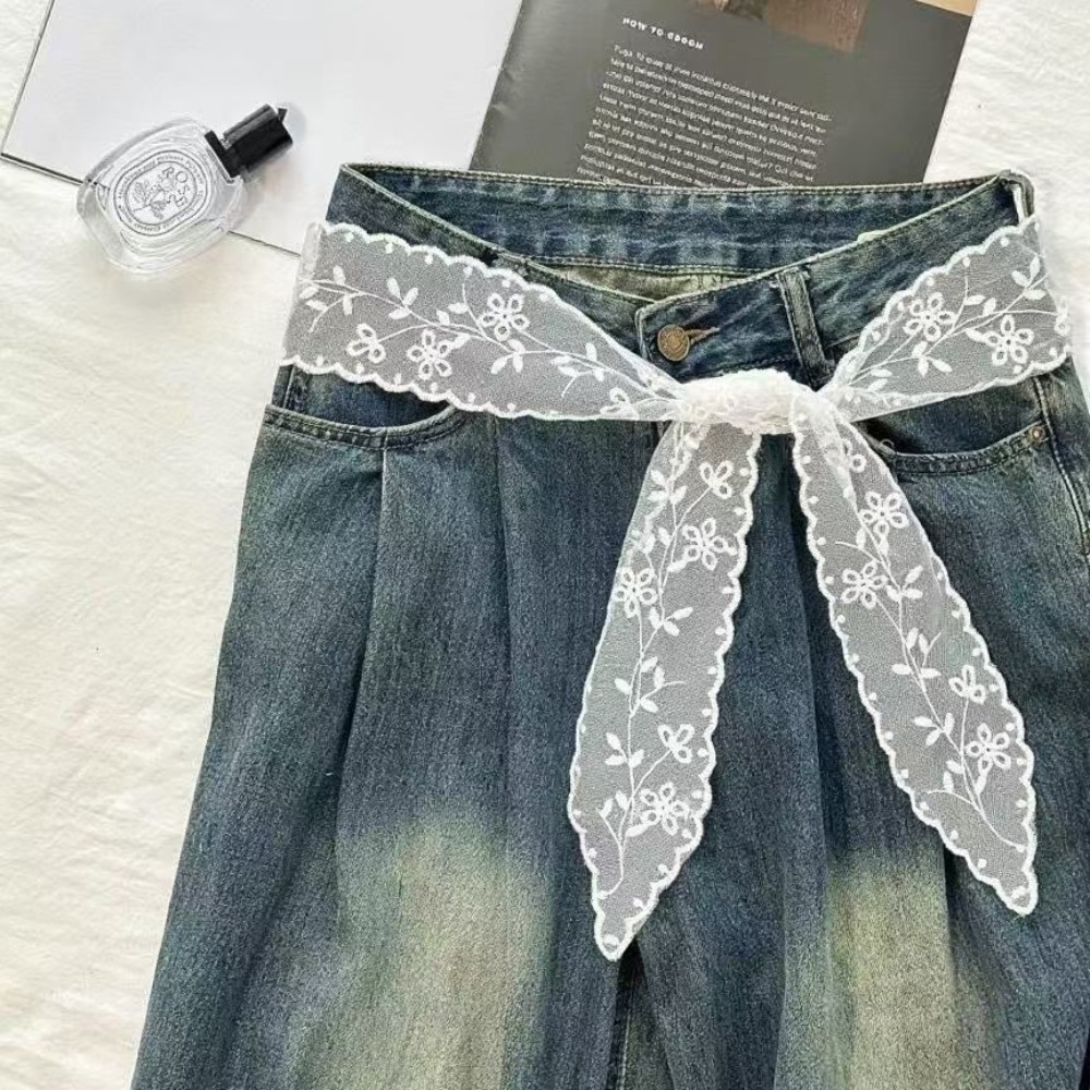 เข็มขัดลูกไม้สีขาวหวานสำหรับผู - Woman Accessory บทวิจารณ์และราคา