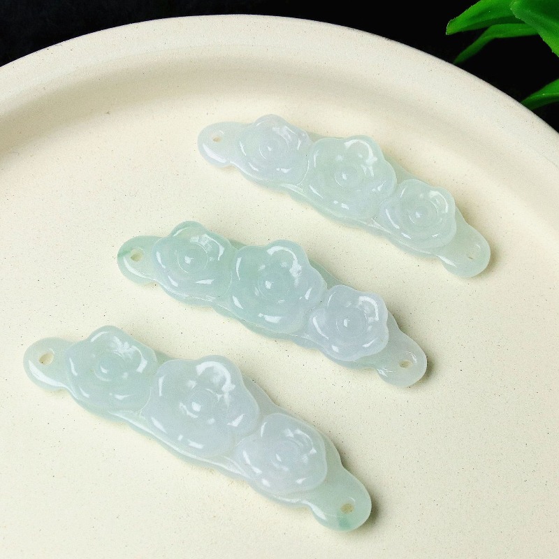 1 ชิ้น จี้หยกธรรมชาติรูปดอกไม้ - Woman Accessory บทวิจารณ์และราคา
