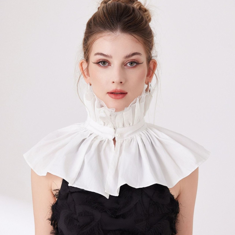 ปลอกคอปลอมแบบถอดได้พร้อมระบายส - Woman Accessory บทวิจารณ์และราคา
