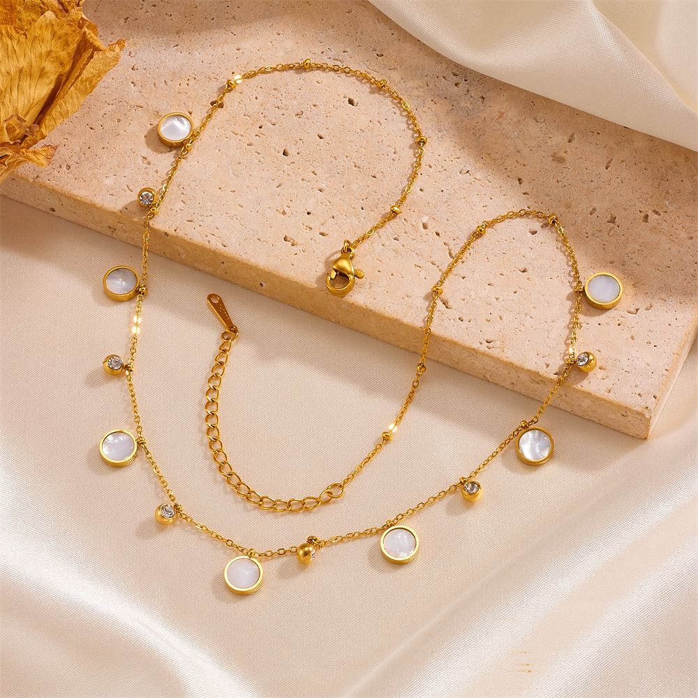 สร้อยคอโชคเกอร์ประดับเปลือกหอย - Charm Necklace Dainty บทวิจารณ์และราคา