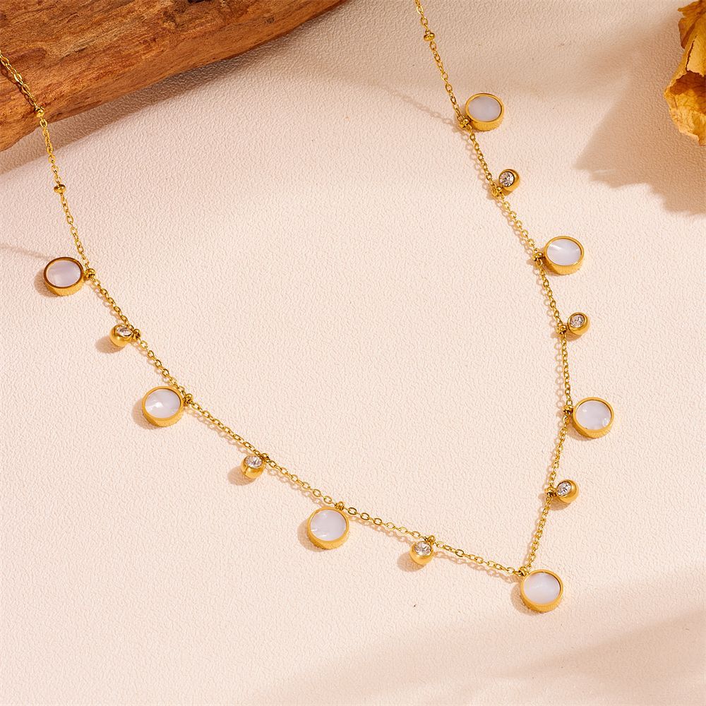 สร้อยคอโชคเกอร์ประดับเปลือกหอย - Charm Necklace Dainty บทวิจารณ์และราคา