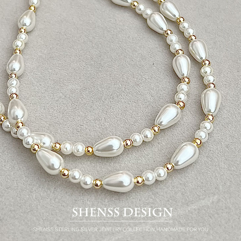 สร้อยคอหยดน้ำมุกเทียมหรูหรา ชุ - Women Accessories Dropshipping บทวิจารณ์และราคา