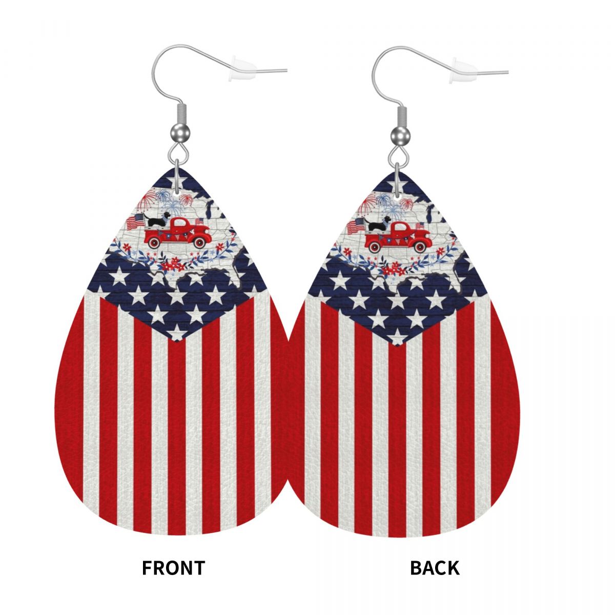 ต่างหูหนังรูปแผงธงชาติหลายประเ - Women Accessories Usa บทวิจารณ์และราคา