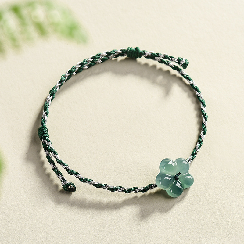 หยกพม่าสร้อยข้อมือหยกธรรมชาติเ - Woman Accessory บทวิจารณ์และราคา